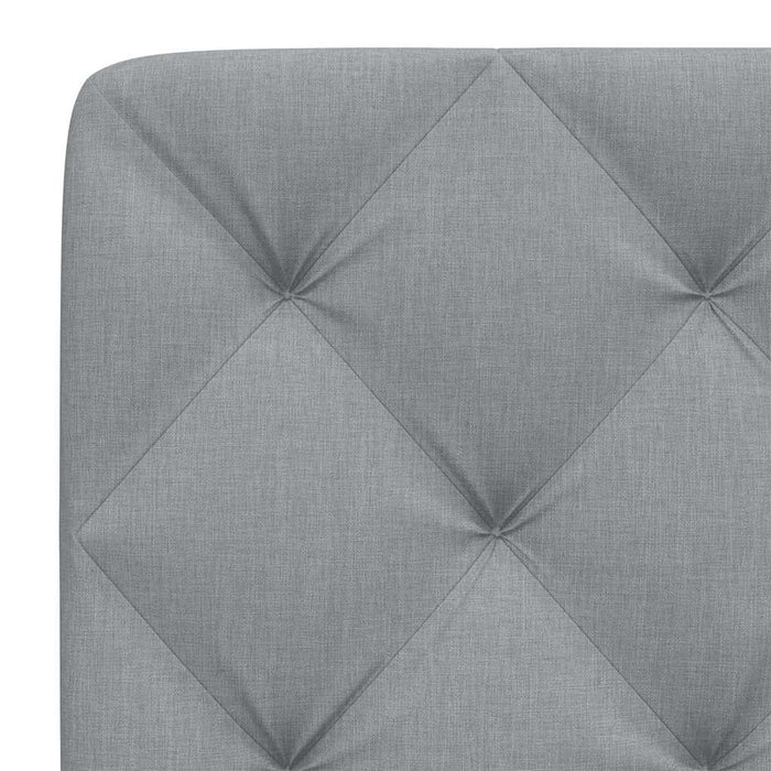 Pernă tăblie de pat, gri deschis, 100 cm, material textil - WALTI WALTI