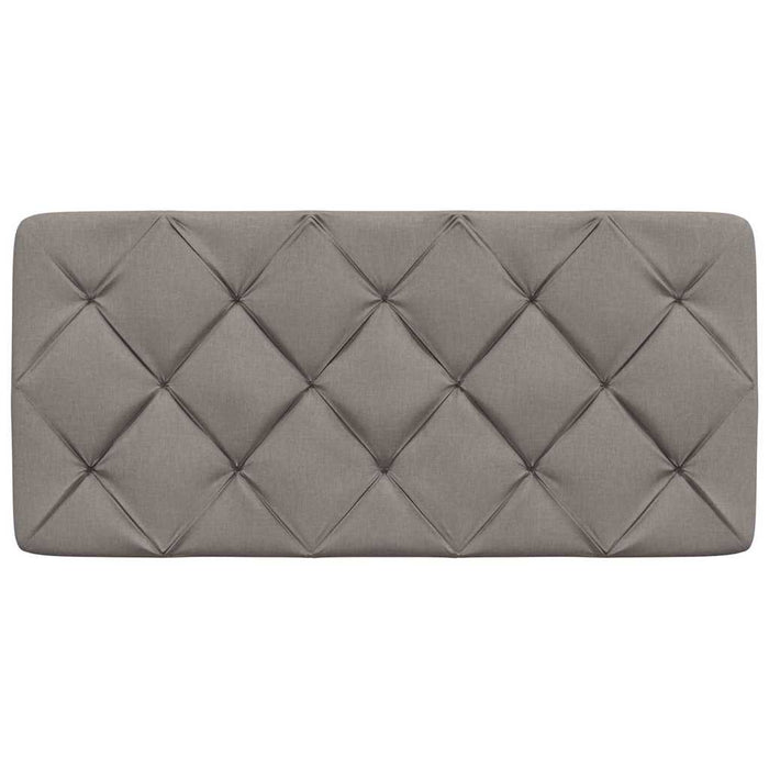 Pernă pentru tăblie de pat, gri taupe, 100 cm, material textil - WALTI WALTI