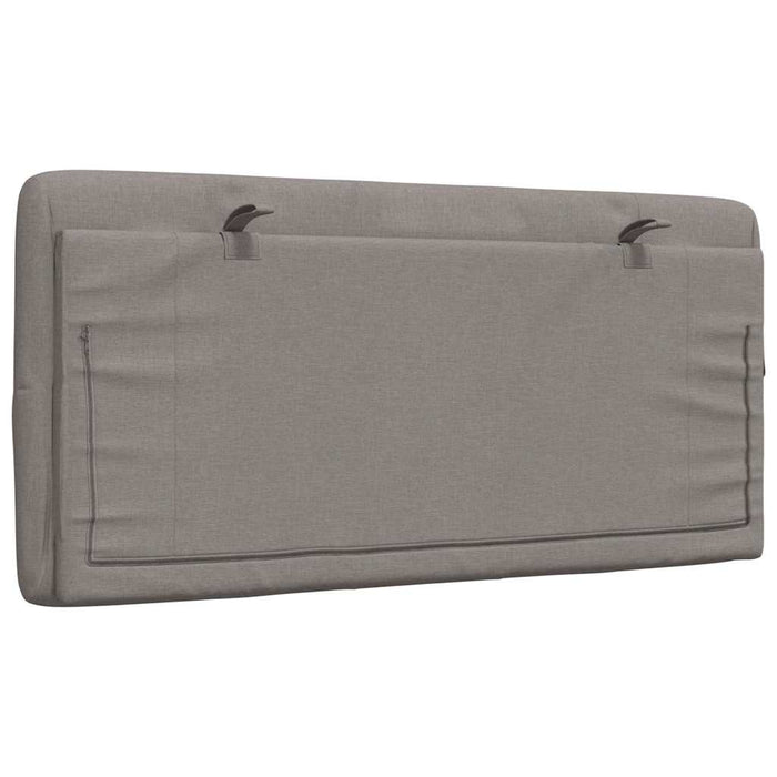 Pernă pentru tăblie de pat, gri taupe, 100 cm, material textil - WALTI WALTI