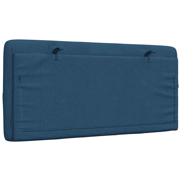 Pernă pentru tăblie de pat, albastru, 100 cm, material textil WALTI