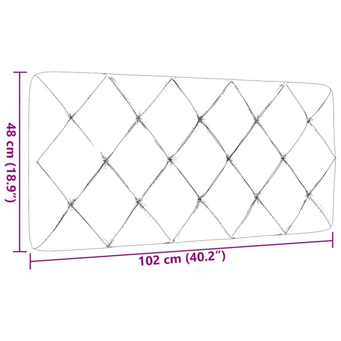 Pernă pentru tăblie de pat, albastru, 100 cm, material textil WALTI