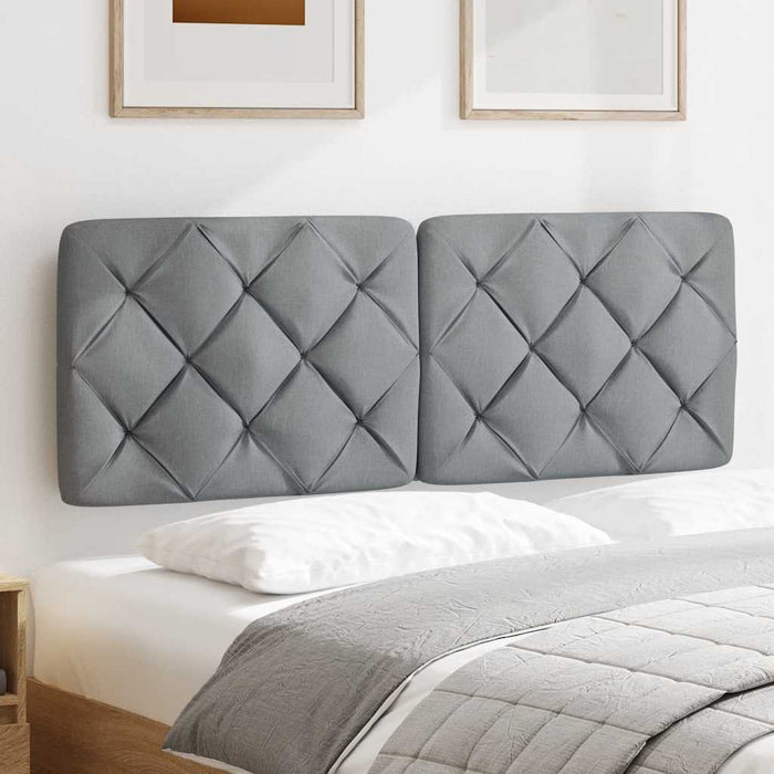 Pernă tăblie de pat, gri deschis, 120 cm, material textil - WALTI WALTI