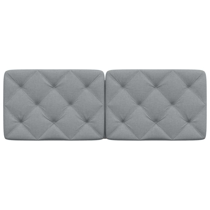 Pernă tăblie de pat, gri deschis, 120 cm, material textil - WALTI WALTI