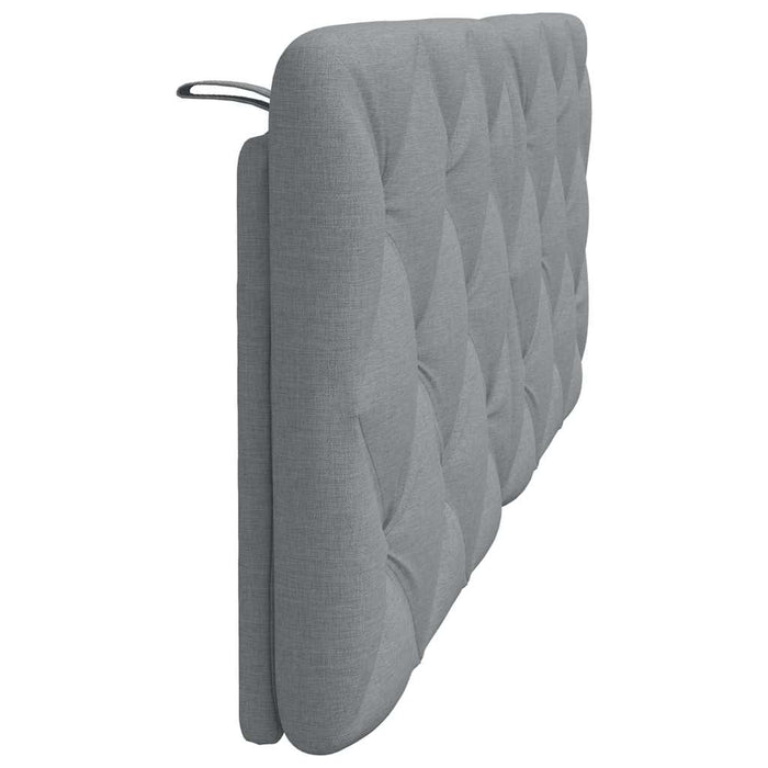 Pernă tăblie de pat, gri deschis, 120 cm, material textil - WALTI WALTI