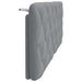 Pernă tăblie de pat, gri deschis, 120 cm, material textil - WALTI WALTI