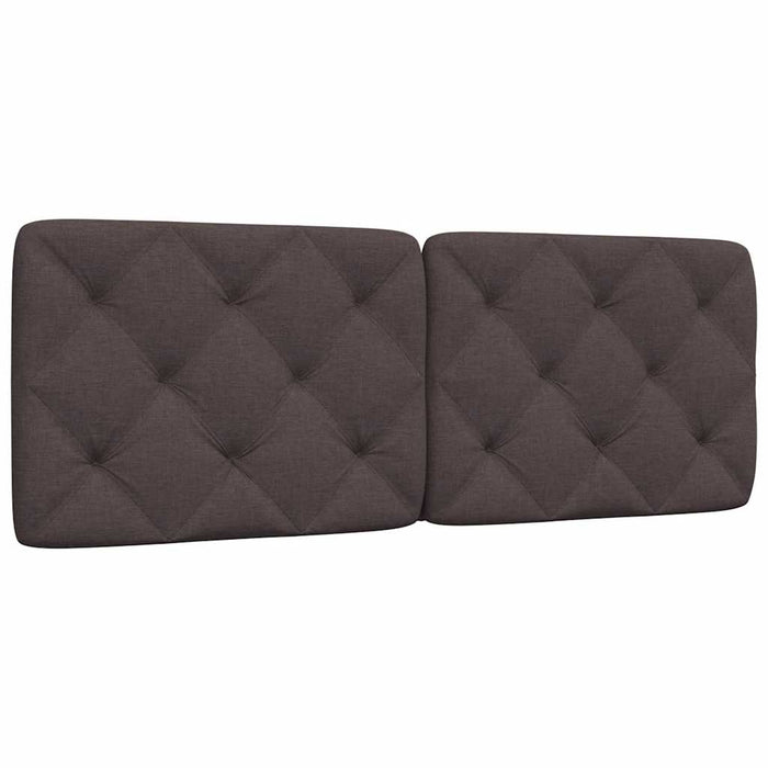 Pernă pentru tăblie de pat maro închis, 120 cm, material textil WALTI