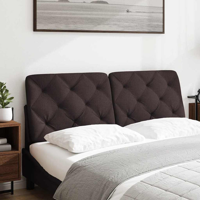 Pernă pentru tăblie de pat maro închis, 120 cm, material textil WALTI