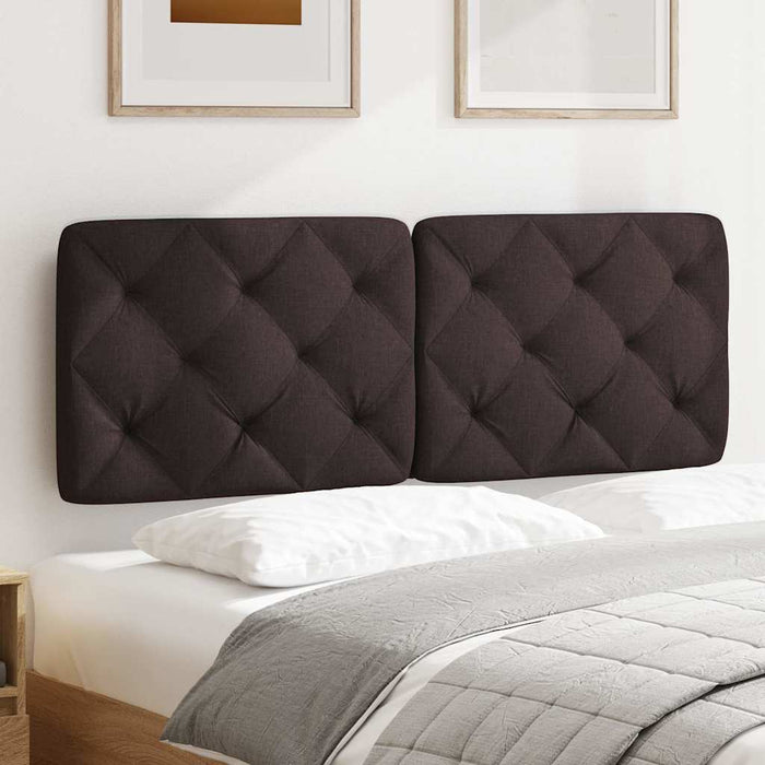 Pernă pentru tăblie de pat maro închis, 120 cm, material textil WALTI