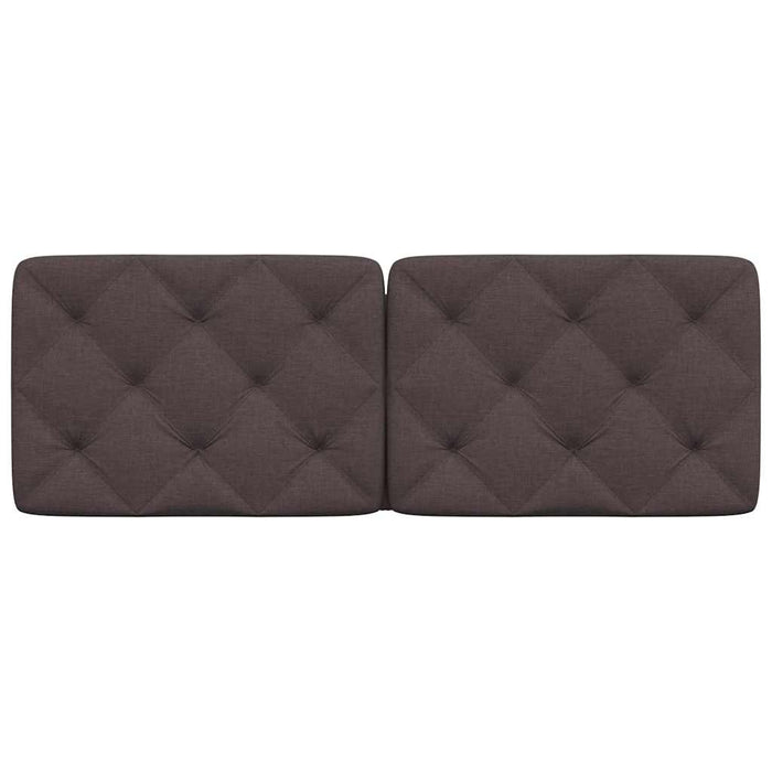 Pernă pentru tăblie de pat maro închis, 120 cm, material textil WALTI