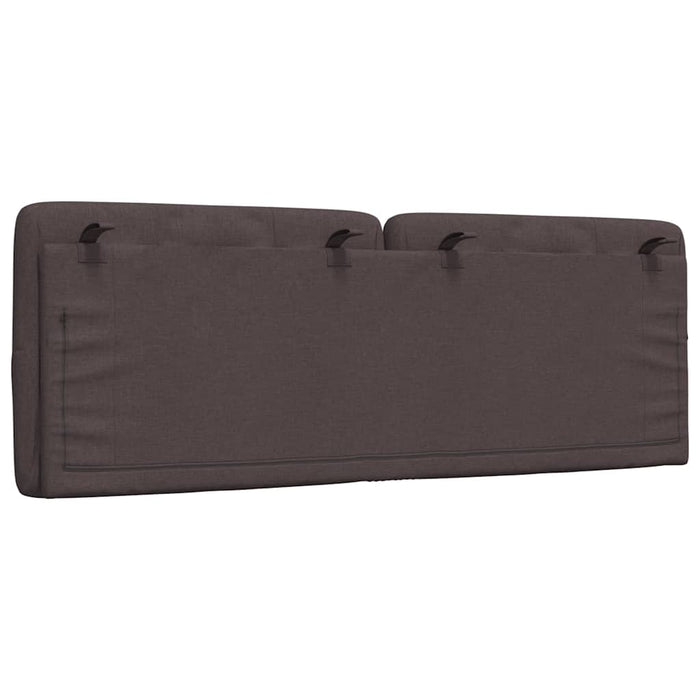Pernă pentru tăblie de pat maro închis, 120 cm, material textil WALTI
