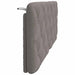 Pernă pentru tăblie de pat, gri taupe, 120 cm, material textil - WALTI WALTI