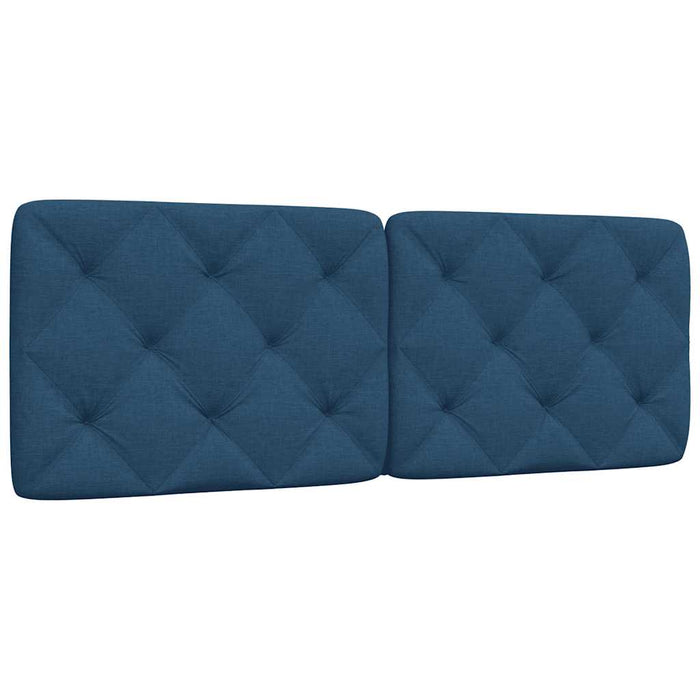 Pernă pentru tăblie de pat, albastru, 120 cm, material textil WALTI