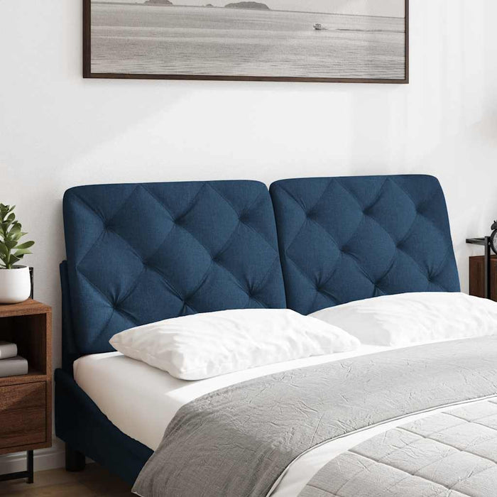 Pernă pentru tăblie de pat, albastru, 120 cm, material textil WALTI
