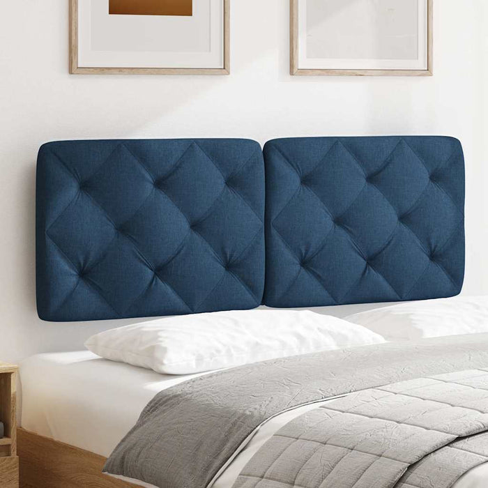 Pernă pentru tăblie de pat, albastru, 120 cm, material textil WALTI