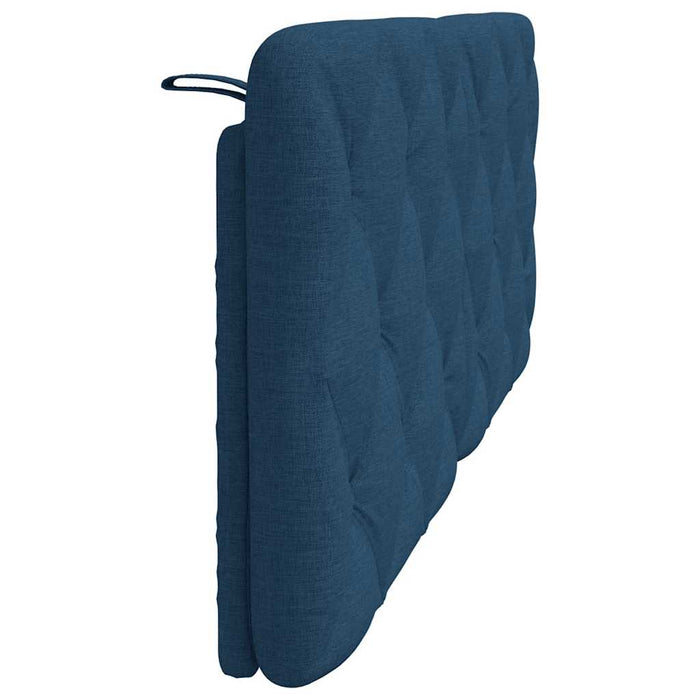 Pernă pentru tăblie de pat, albastru, 120 cm, material textil WALTI