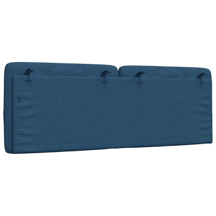 Pernă pentru tăblie de pat, albastru, 120 cm, material textil WALTI