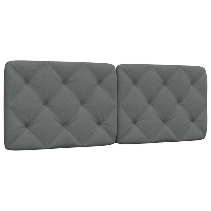 Pernă pentru tăblie de pat, gri închis, 140 cm, material textil WALTI