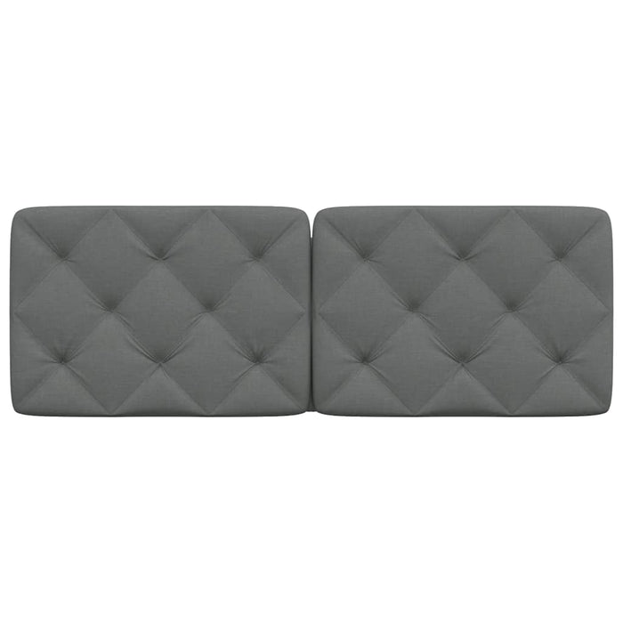 Pernă pentru tăblie de pat, gri închis, 140 cm, material textil WALTI