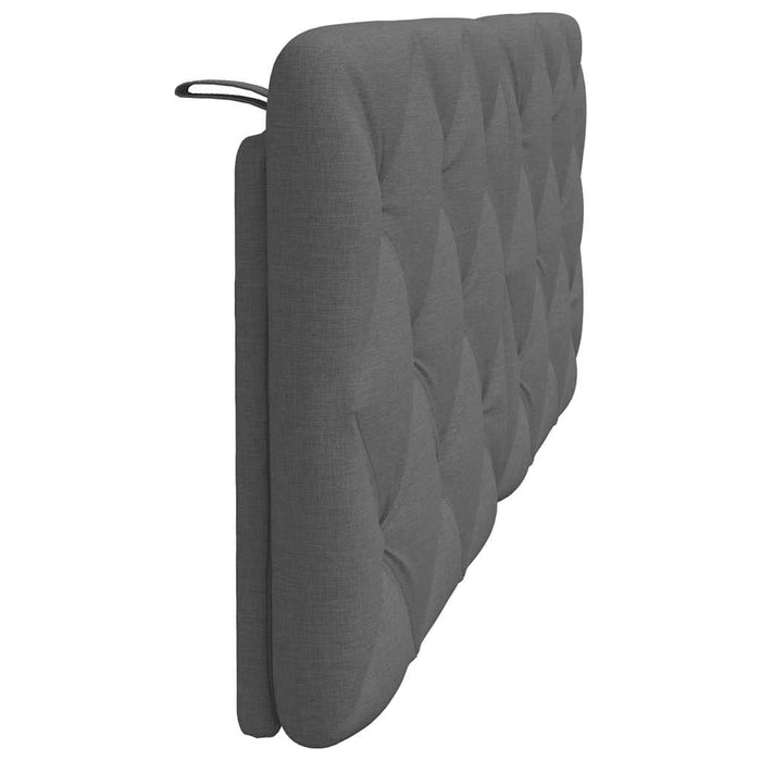 Pernă pentru tăblie de pat, gri închis, 140 cm, material textil WALTI