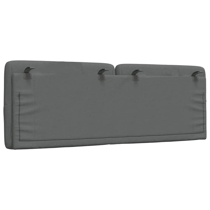 Pernă pentru tăblie de pat, gri închis, 140 cm, material textil WALTI