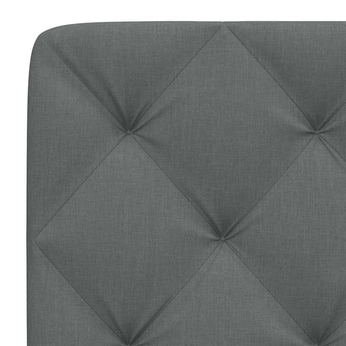 Pernă pentru tăblie de pat, gri închis, 140 cm, material textil WALTI