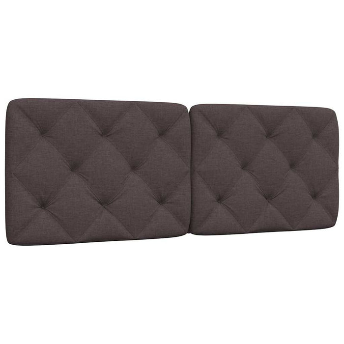Pernă pentru tăblie de pat maro închis, 140 cm, material textil WALTI