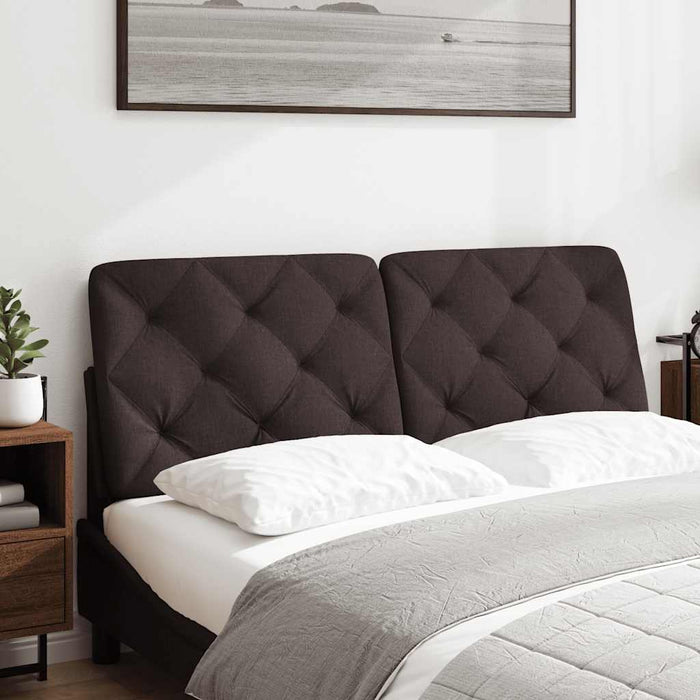 Pernă pentru tăblie de pat maro închis, 140 cm, material textil WALTI
