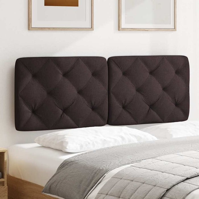 Pernă pentru tăblie de pat maro închis, 140 cm, material textil WALTI