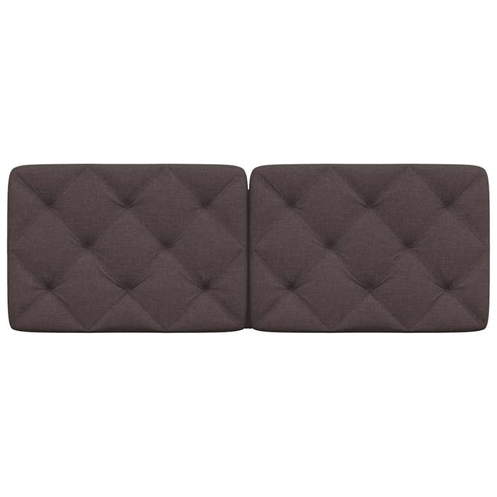 Pernă pentru tăblie de pat maro închis, 140 cm, material textil WALTI