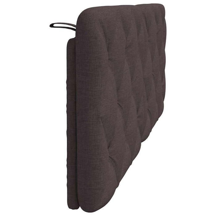 Pernă pentru tăblie de pat maro închis, 140 cm, material textil WALTI