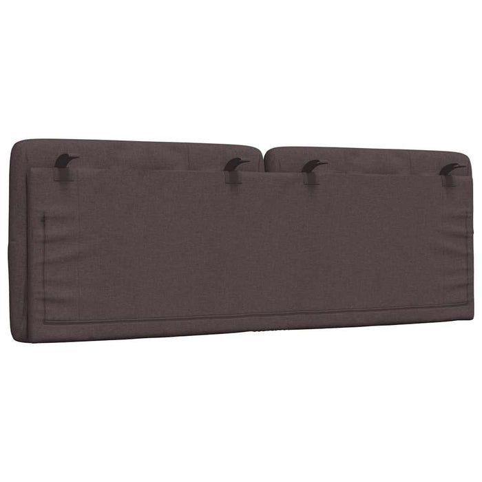 Pernă pentru tăblie de pat maro închis, 140 cm, material textil WALTI