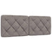 Pernă pentru tăblie de pat, gri taupe, 140 cm, material textil - WALTI WALTI