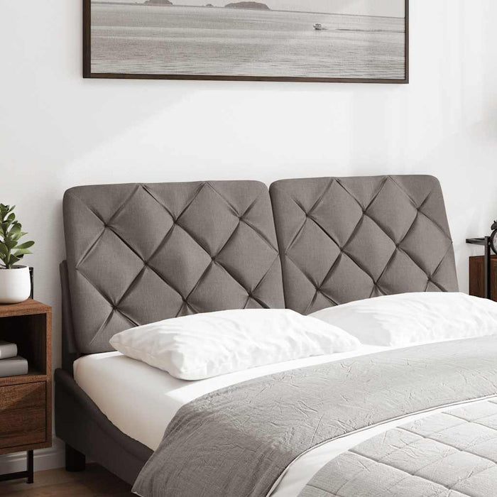 Pernă pentru tăblie de pat, gri taupe, 140 cm, material textil - WALTI WALTI