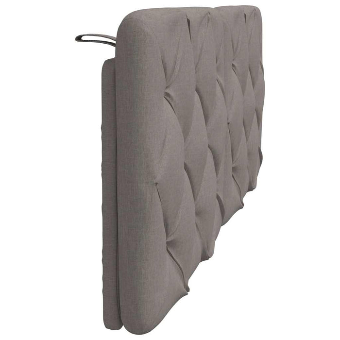 Pernă pentru tăblie de pat, gri taupe, 140 cm, material textil - WALTI WALTI