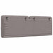 Pernă pentru tăblie de pat, gri taupe, 140 cm, material textil - WALTI WALTI