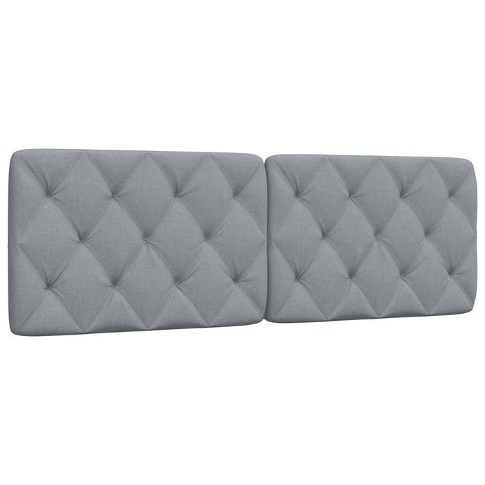 Pernă tăblie de pat, gri deschis, 160 cm, material textil - WALTI WALTI