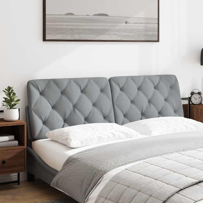 Pernă tăblie de pat, gri deschis, 160 cm, material textil - WALTI WALTI