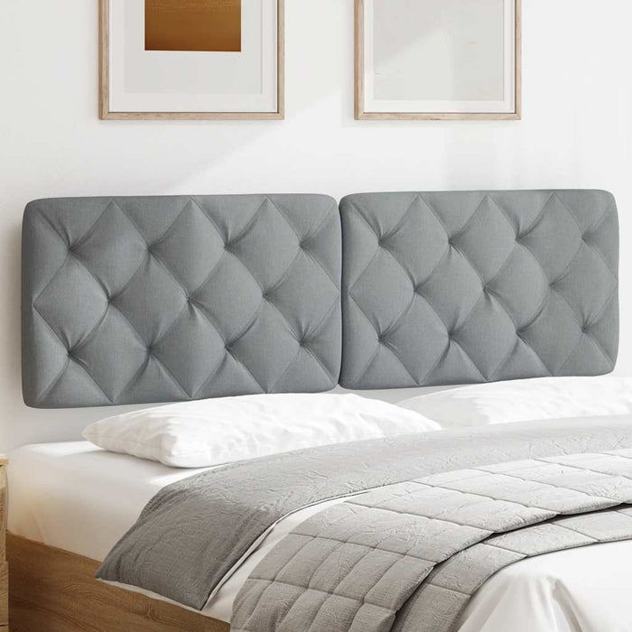 Pernă tăblie de pat, gri deschis, 160 cm, material textil - WALTI WALTI