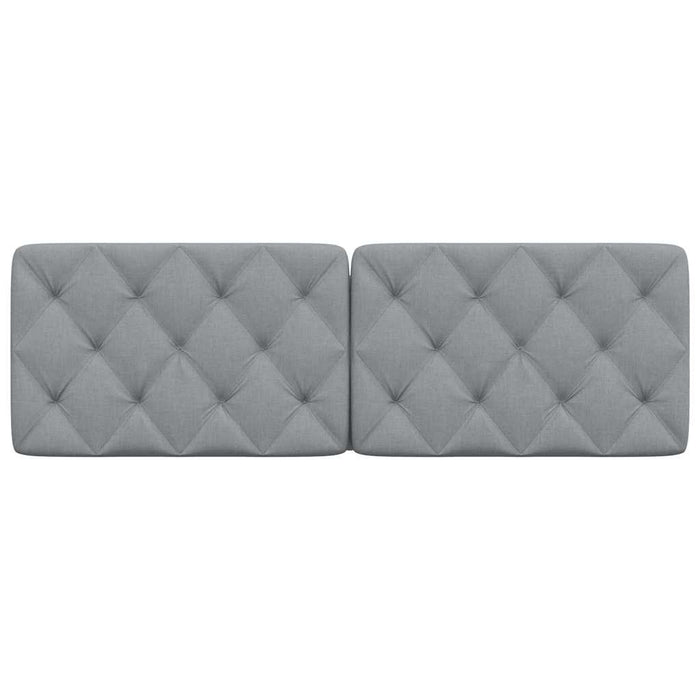 Pernă tăblie de pat, gri deschis, 160 cm, material textil - WALTI WALTI