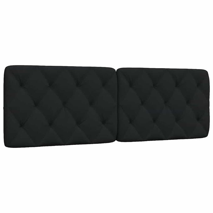 Pernă pentru tăblie de pat, negru, 160 cm, material textil WALTI