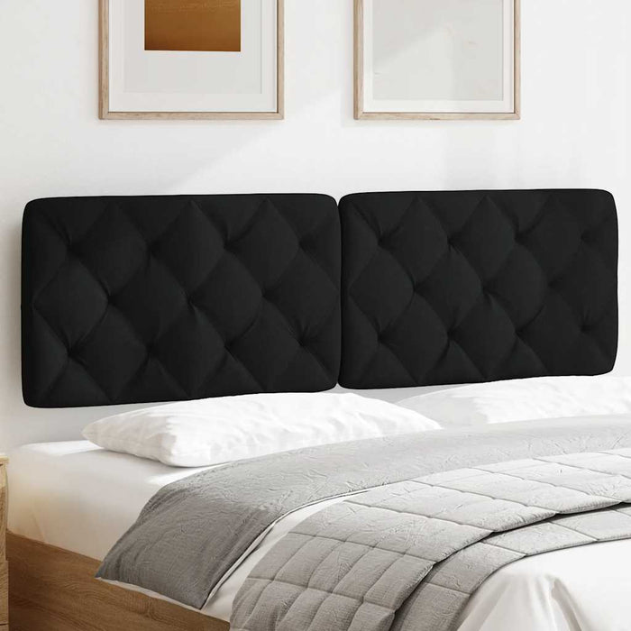 Pernă pentru tăblie de pat, negru, 160 cm, material textil WALTI