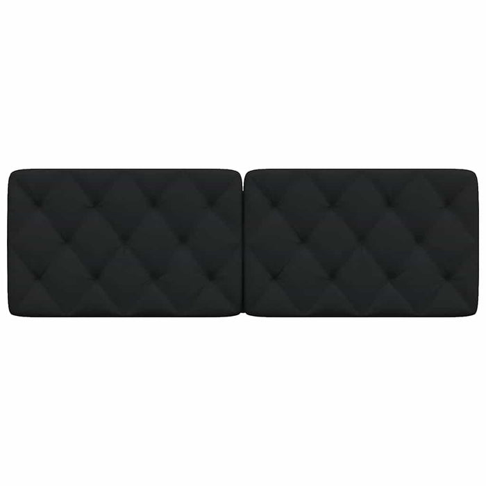 Pernă pentru tăblie de pat, negru, 160 cm, material textil WALTI
