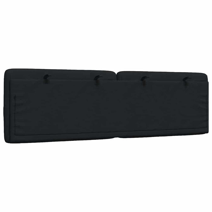 Pernă pentru tăblie de pat, negru, 160 cm, material textil WALTI