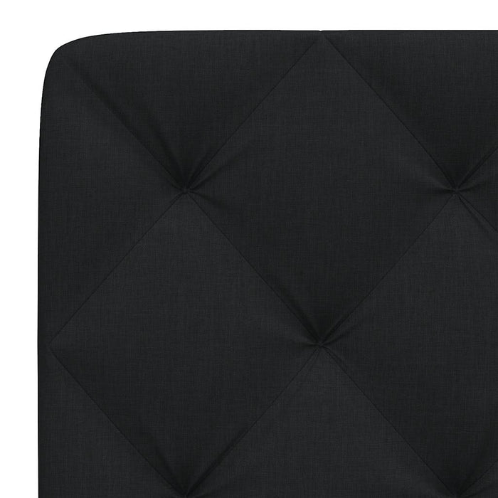Pernă pentru tăblie de pat, negru, 160 cm, material textil WALTI