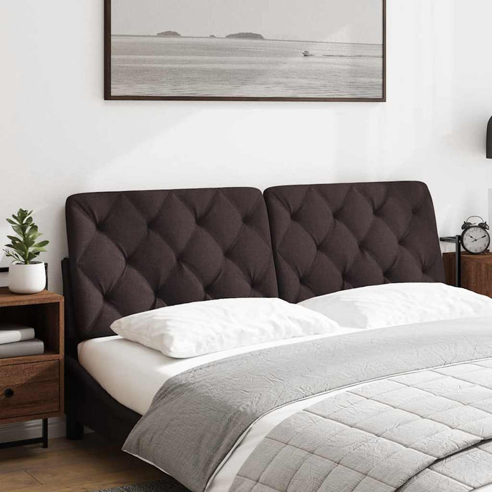 Pernă pentru tăblie de pat maro închis, 160 cm, material textil WALTI