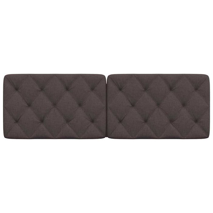 Pernă pentru tăblie de pat maro închis, 160 cm, material textil WALTI