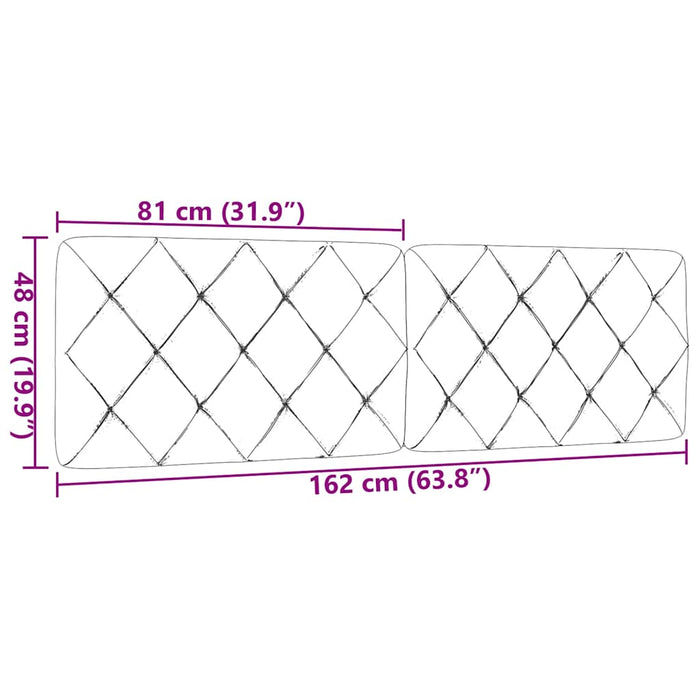Pernă pentru tăblie de pat maro închis, 160 cm, material textil WALTI