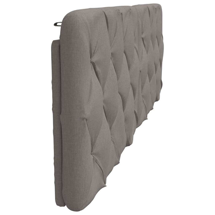 Pernă pentru tăblie de pat, gri taupe, 160 cm, material textil - WALTI WALTI