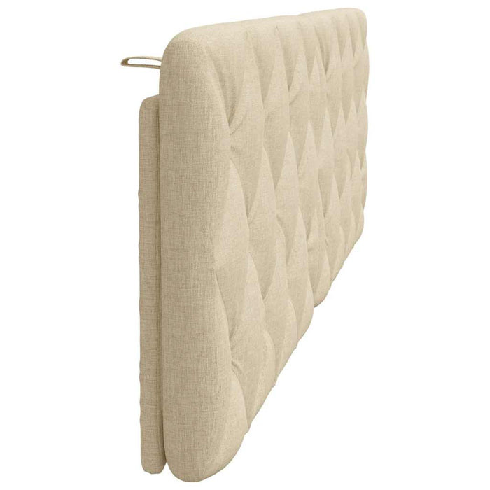 Pernă pentru tăblie de pat, crem, 160 cm, material textil WALTI