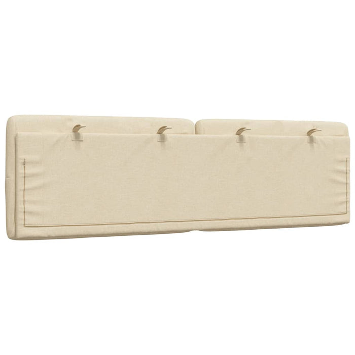 Pernă pentru tăblie de pat, crem, 160 cm, material textil WALTI